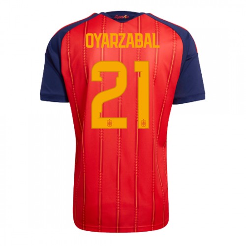 Dres Španjolska Mikel Oyarzabal #21 Domaci SP 2026 Kratak Rukav
